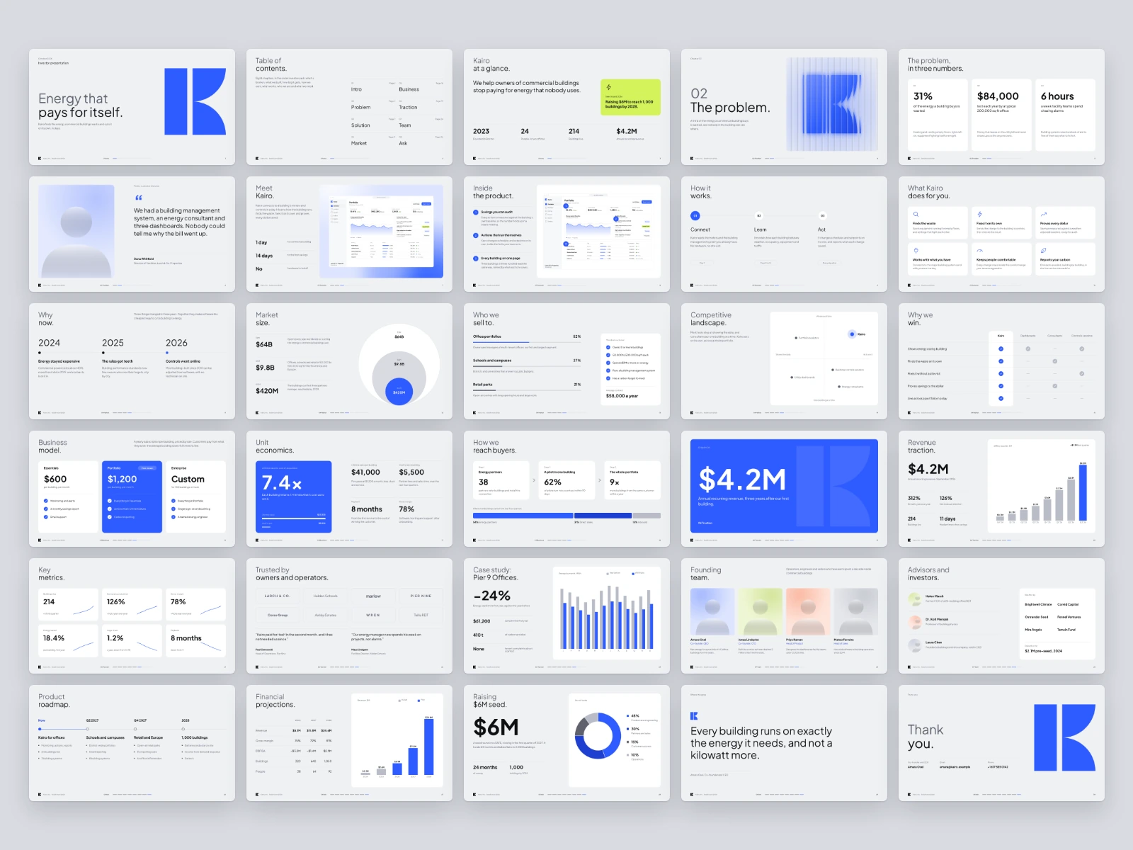 All 30 slides of the light edition in order, from the cover to the thank-you slide